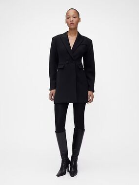 GAP Studio by Zac Posen Women's Black Double-Breasted Blazer Dress